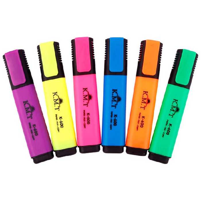 ماژیک هایلایت کی ام تی K.M.T K-600 بسته 36 عددی