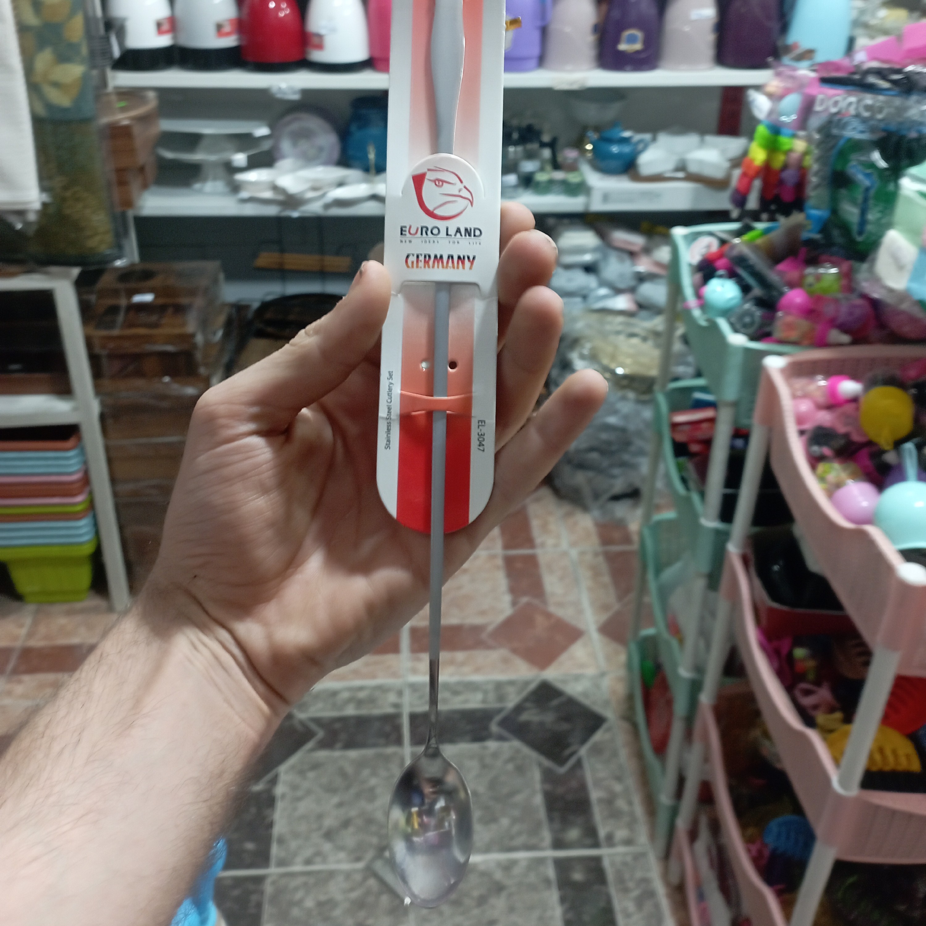قاشق همزن پارچ استیل بلند