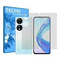 گلس صفحه نمایش و پشت گوشی آنر X7b مدل شفاف برند تکنو کد SS