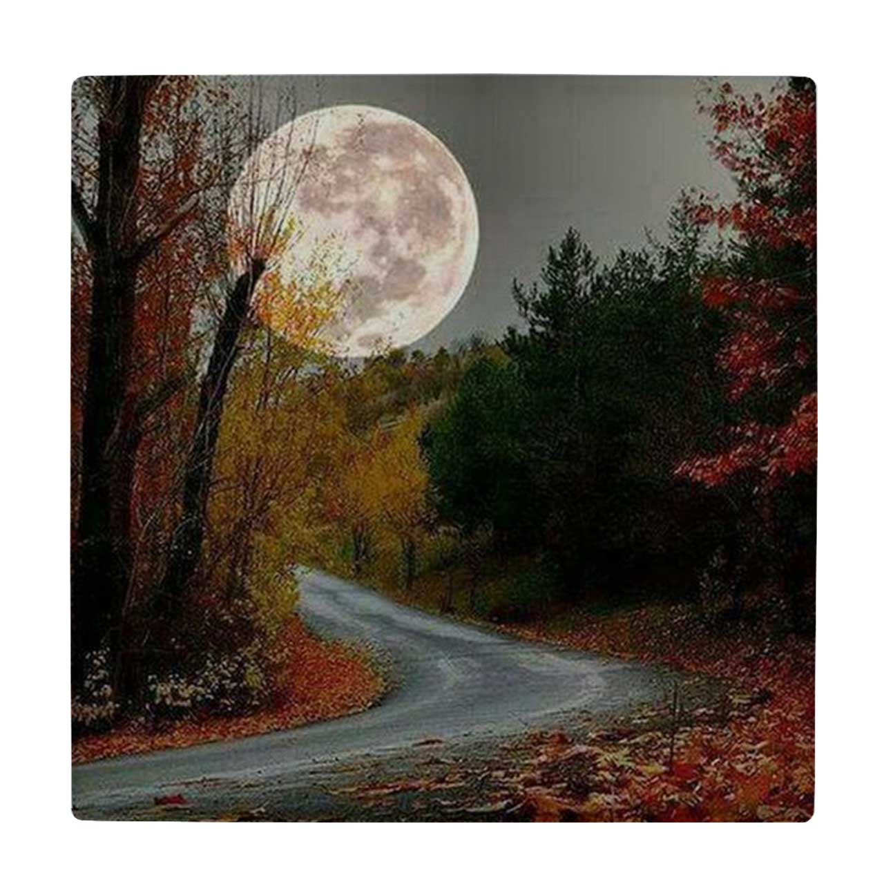  کاشی طرح ماه و جاده پاییزی کد wk4164