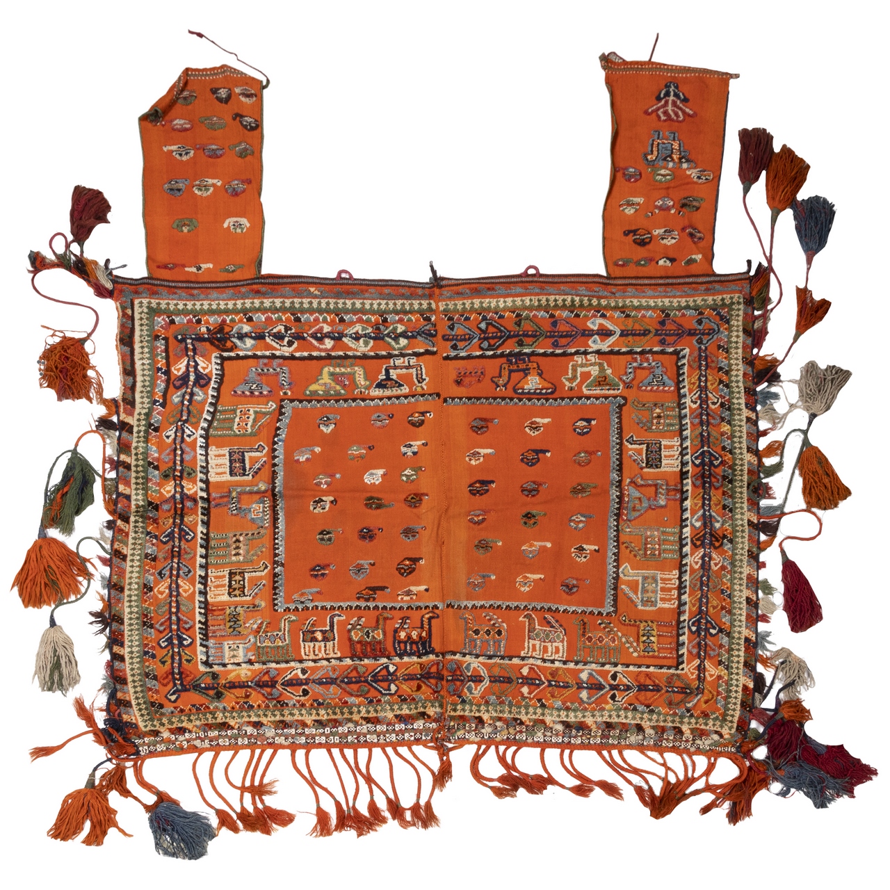 گلیم قدیمی دستباف دو متری سی پرشیا کد187437