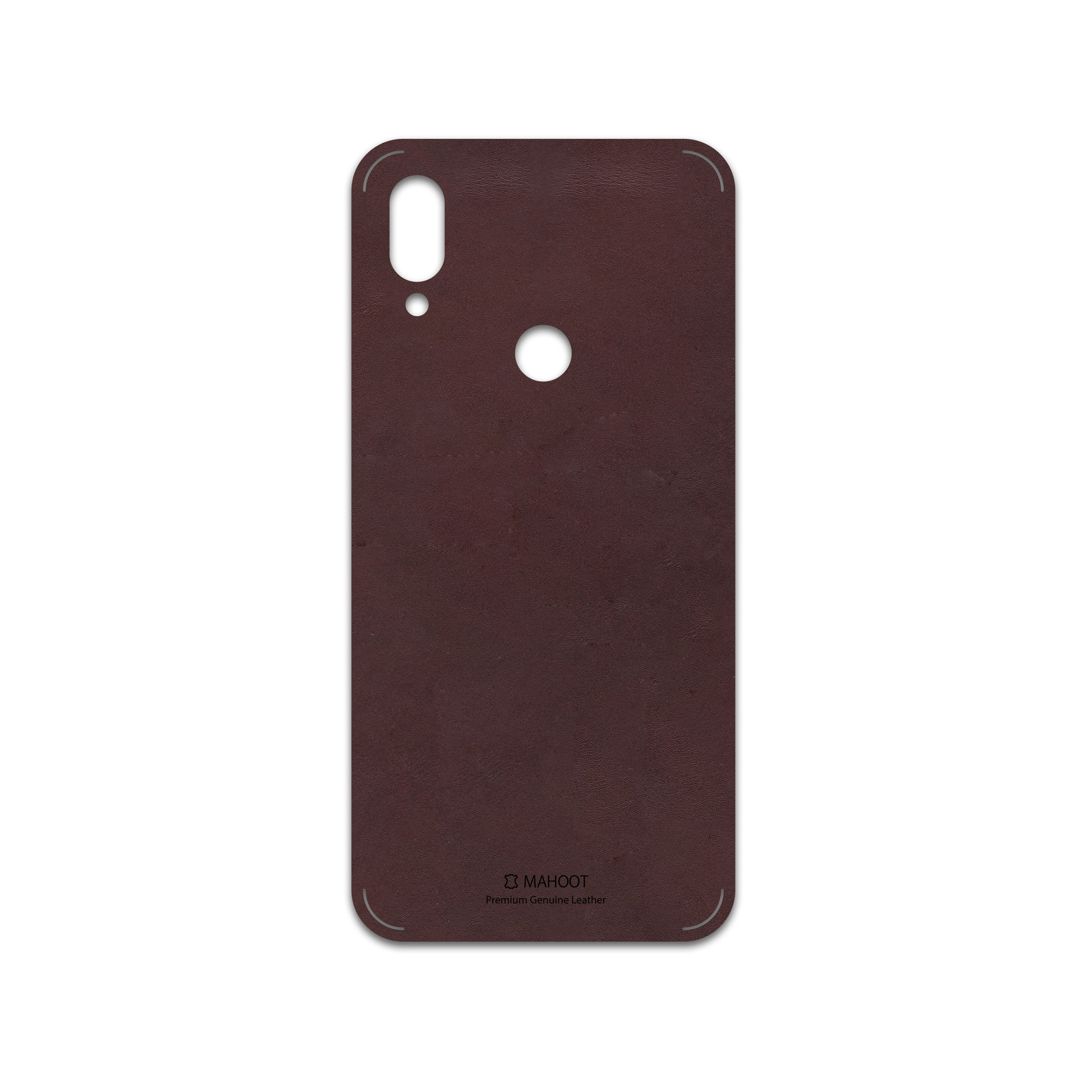 برچسب پوششی ماهوت مدل Matte-Dark-Brown-Leather مناسب برای گوشی موبایل شیائومی Redmi 7