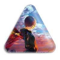 پیکسل خندالو طرح توکا کریشیما انیمه توکیو غول مدل مثلثی کد 11874