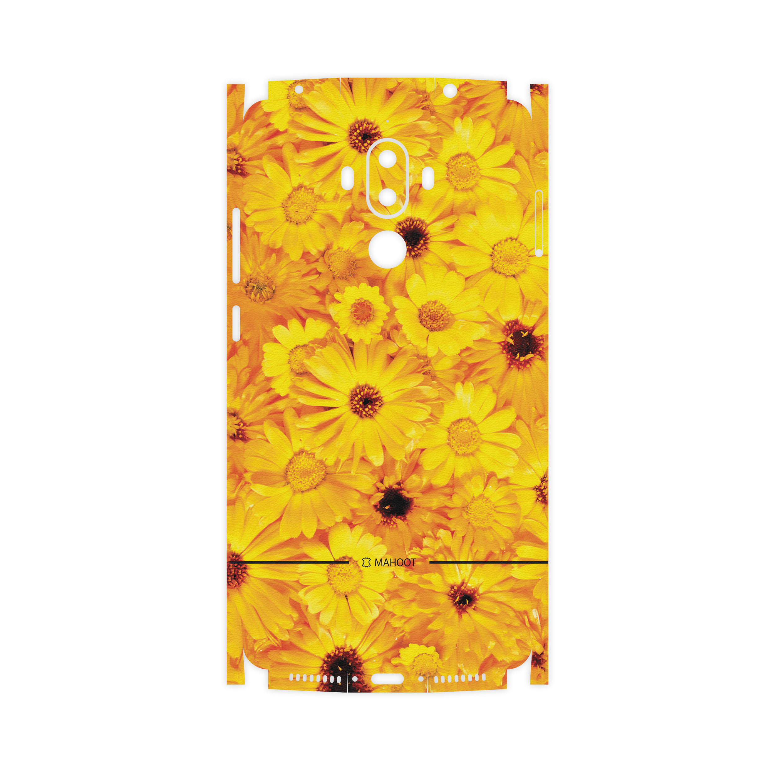 برچسب پوششی ماهوت مدل Yellow-Flower-FullSkin مناسب برای گوشی موبایل هوآوی Mate 9