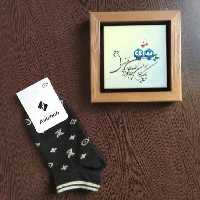 جوراب مشکی طرح LV