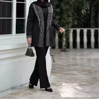 کت زنجیری لاوین کرپ مازراتی جنس فوق العاده با کیفیت ارسال رایگان