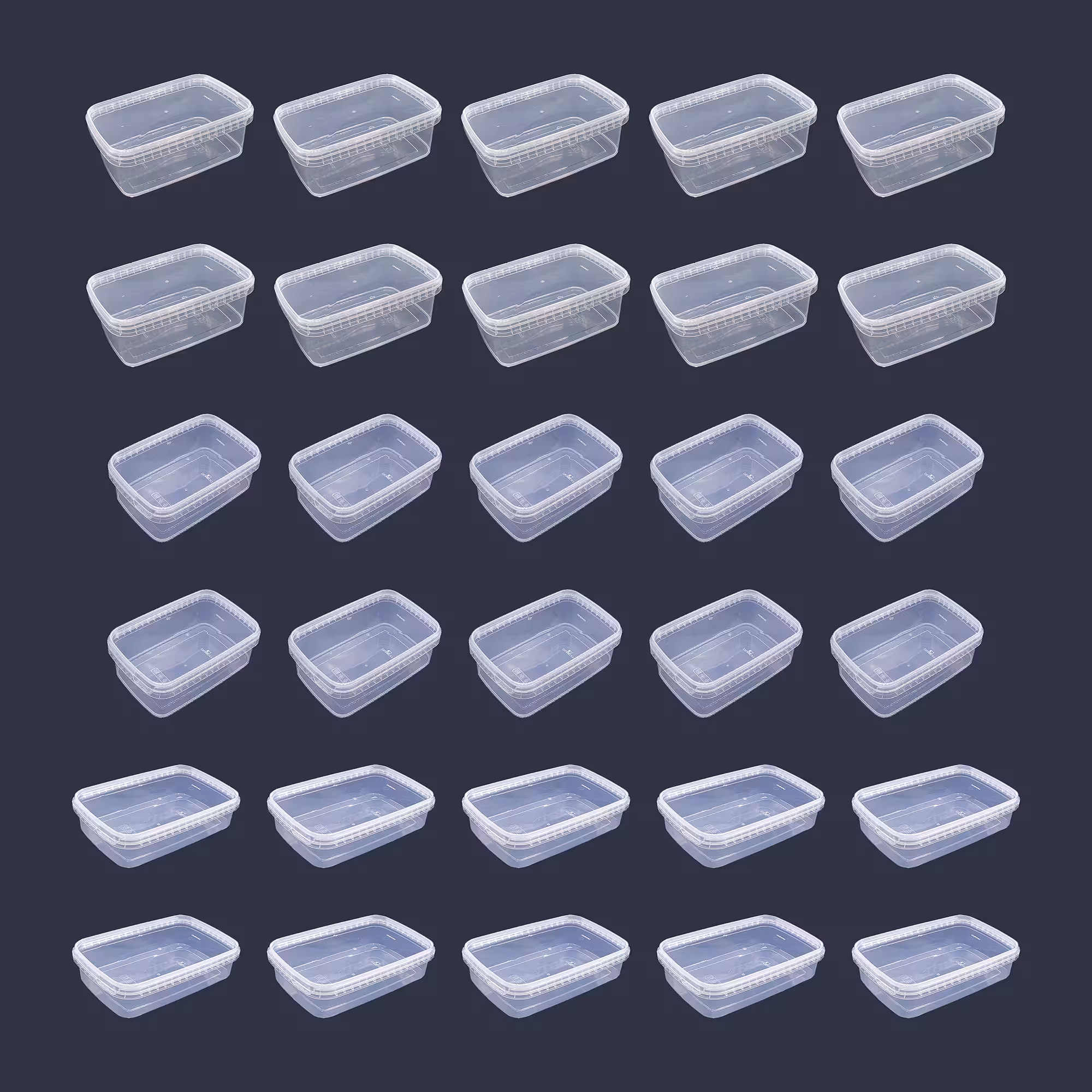 ظرف نگهدارنده مدل فریزری کد 700cc-1000cc-1200cc بسته 30 عددی