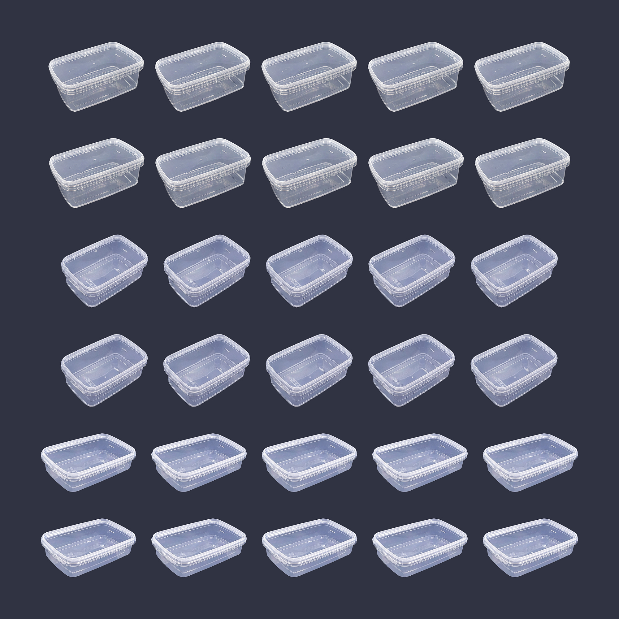 ظرف نگهدارنده مدل فریزری کد 700cc-1000cc-1200cc بسته 30 عددی