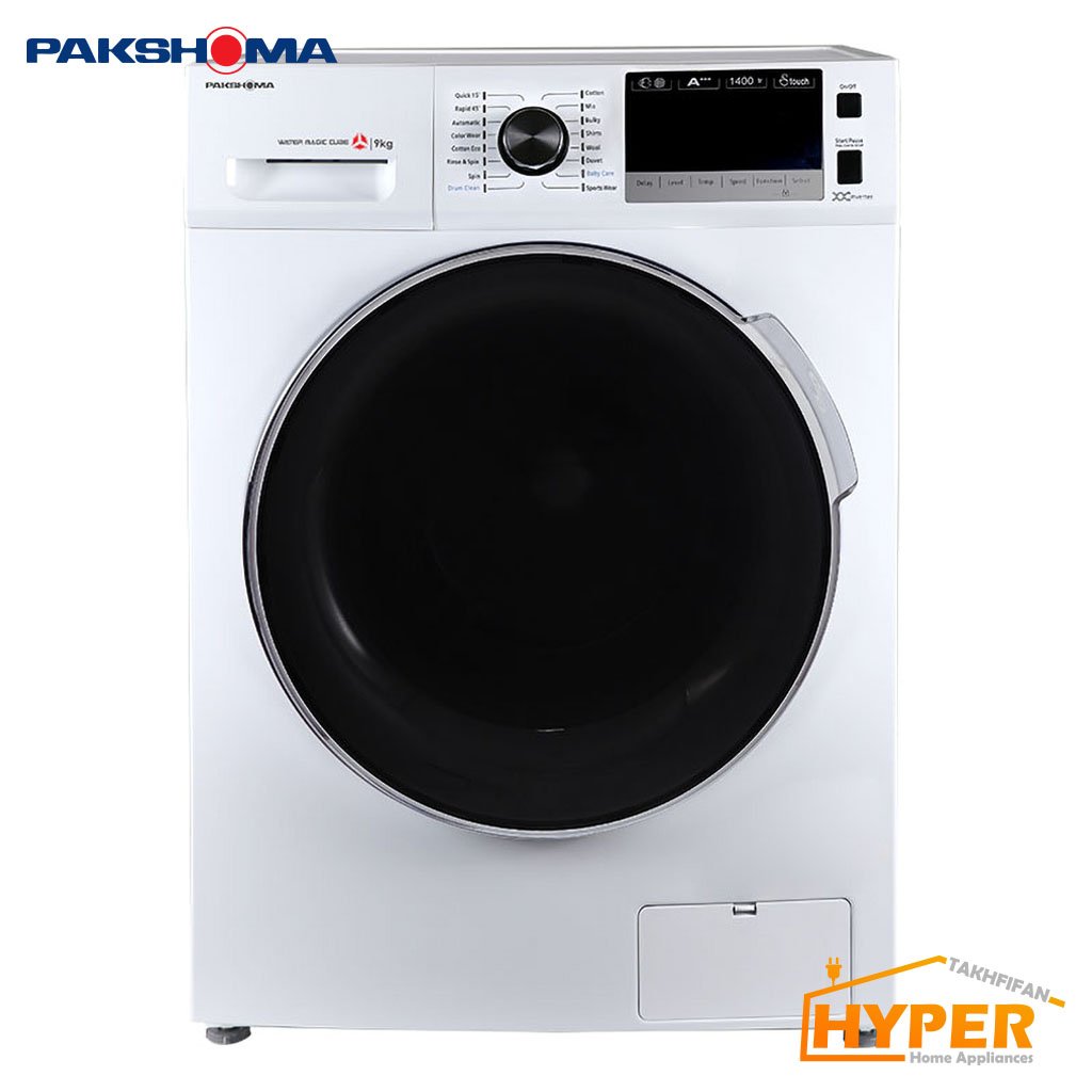 ماشین لباسشویی پاکشوما BWF-40113 WT سفید 9 کیلویی