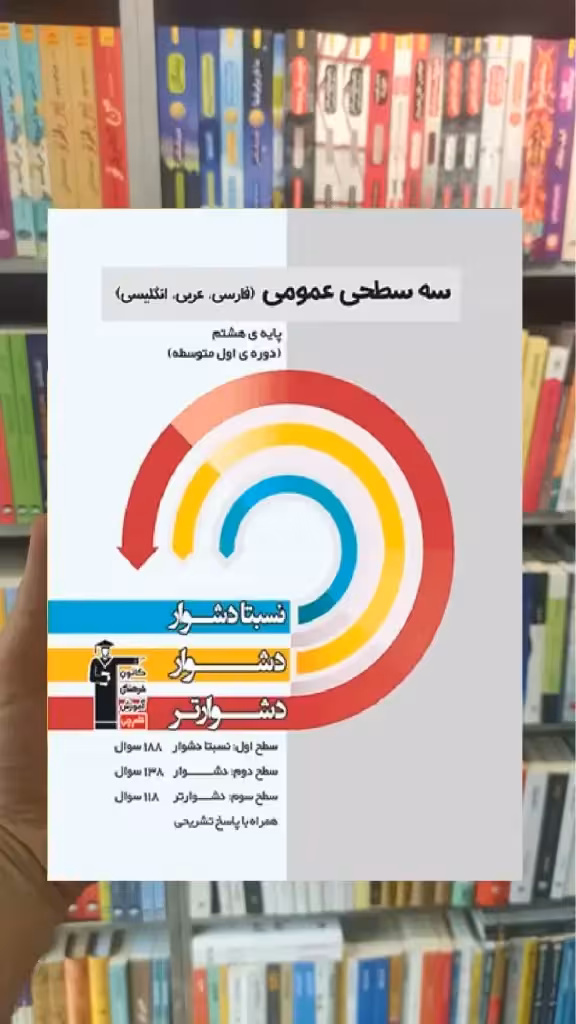 سه سطحی عمومی پایه هشتم قلم چی - بانک کتاب ماندگار-قیمت-خرید-کتاب-کمک-درسی-کنکور-دانشگاهی