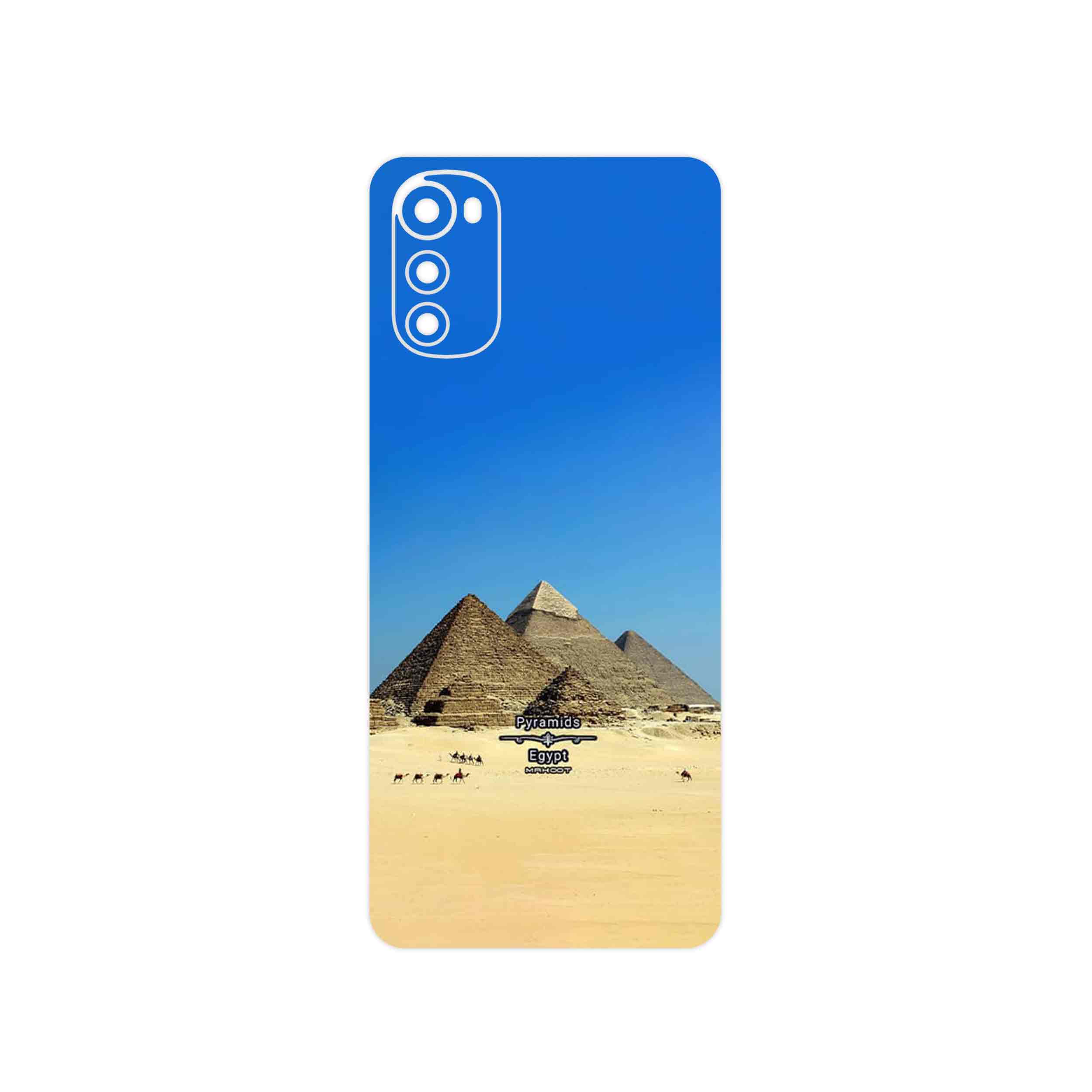برچسب پوششی ماهوت مدل Pyramids of Egypt مناسب برای گوشی موبایل موتورولا Moto E32s