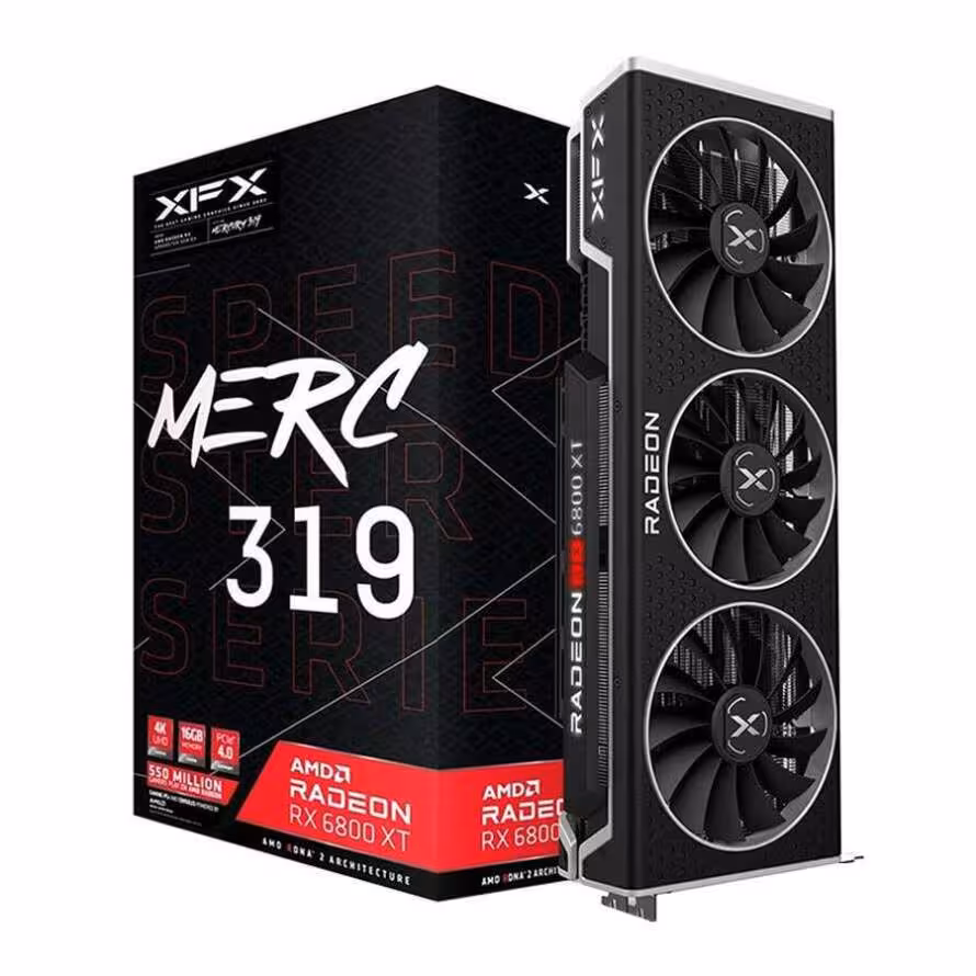مشخصات، قیمت و خرید کارت گرافیک ایکس اف ایکس Speedster MERC 319 RX 6800 XT BLACK 16GB