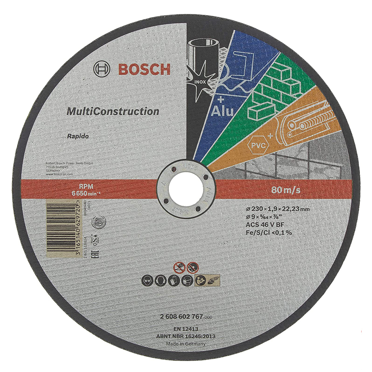 صفحه برش بوش مدل 230 Multi Construction مجموعه 2 عددی