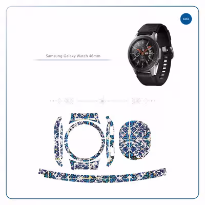 برچسب ماهوت طرح Iran-Tile1 مناسب برای ساعت هوشمند سامسونگ Galaxy Watch 46mm
