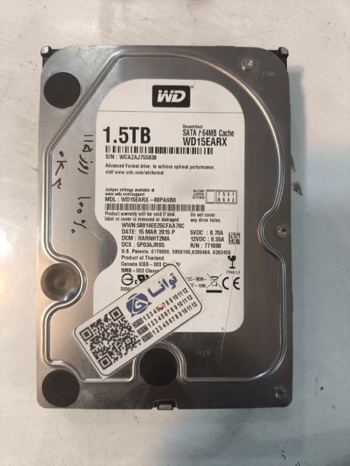 هارد 1500 گیگ وسترن دیجیتال HDD WD 15TB BLACK (استوک)