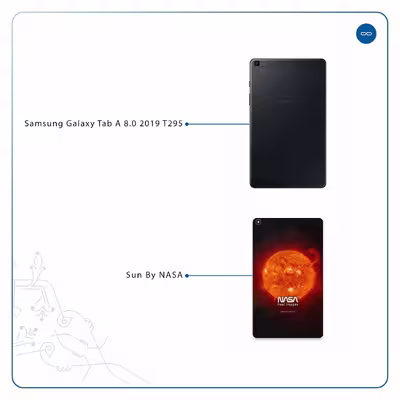 برچسب پوششی ماهوت مدل Sun-By-NASA مناسب برای تبلت سامسونگ Galaxy Tab A 8.0 2019 T295