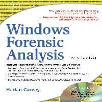 خرید و دانلود نسخه کامل کتاب Windows Forensic Analysis Including DVD Toolkit