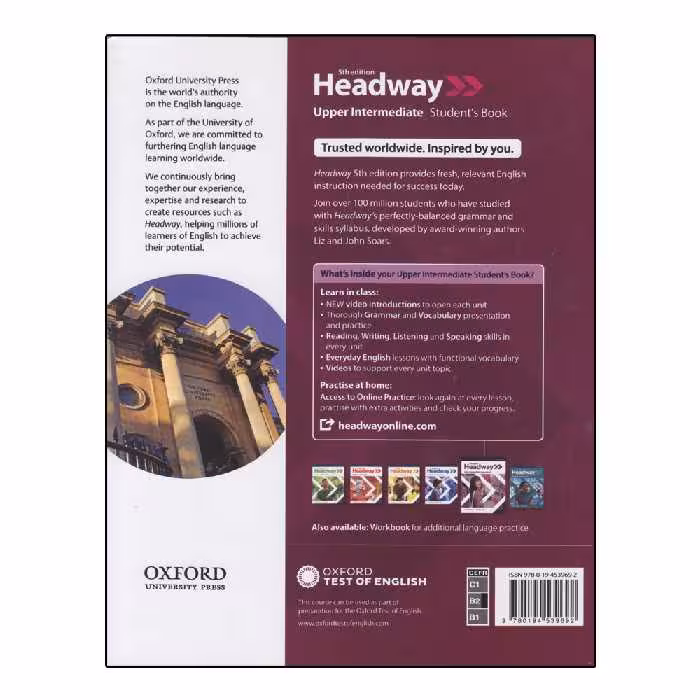 کتاب Headway Upper Intermediate 5th Edition اثر جمعی از نویسندگان انتشارات الوندپویان