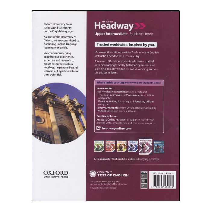 کتاب Headway Upper Intermediate 5th Edition اثر جمعی از نویسندگان انتشارات الوندپویان