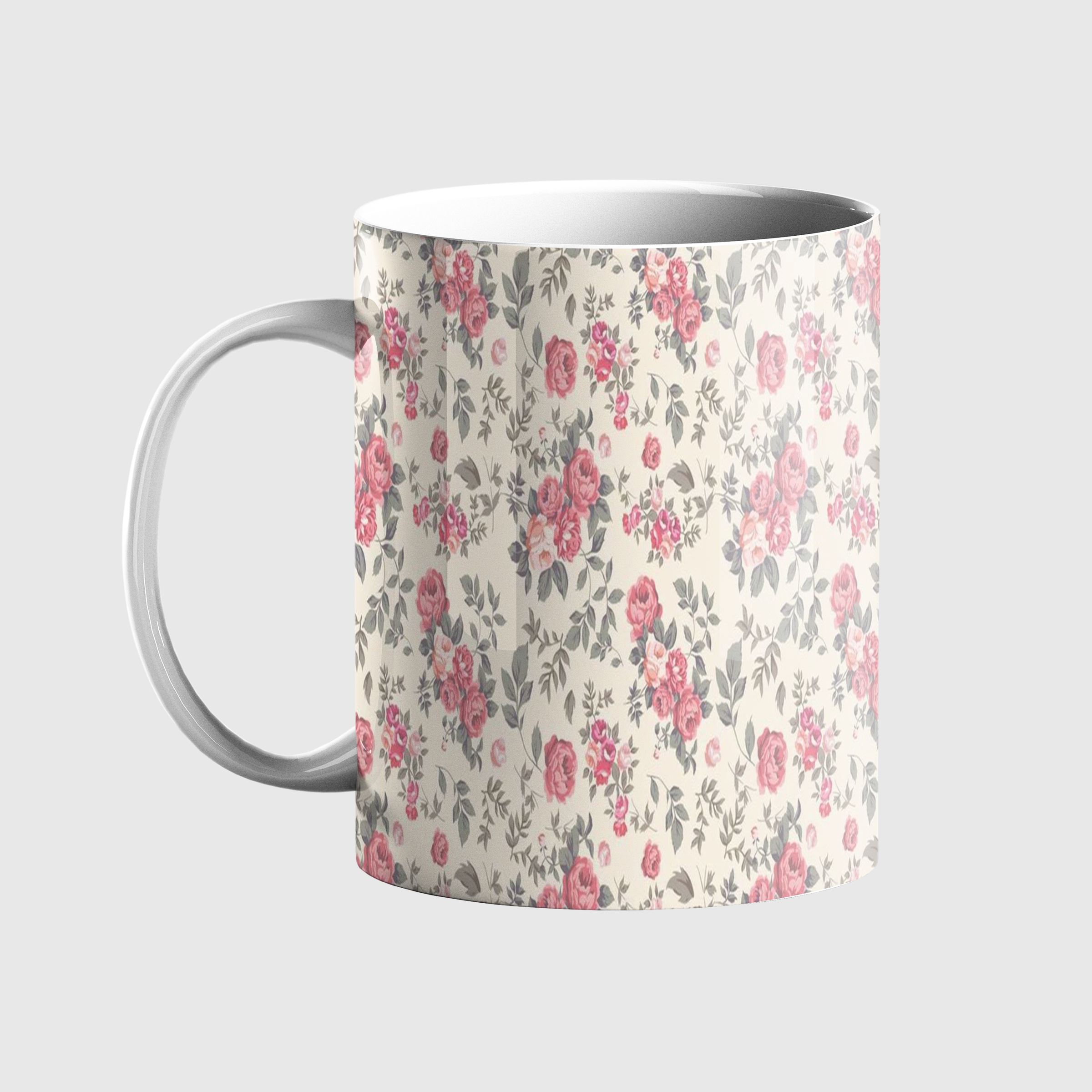 ماگ طرح گل گلی کد 123