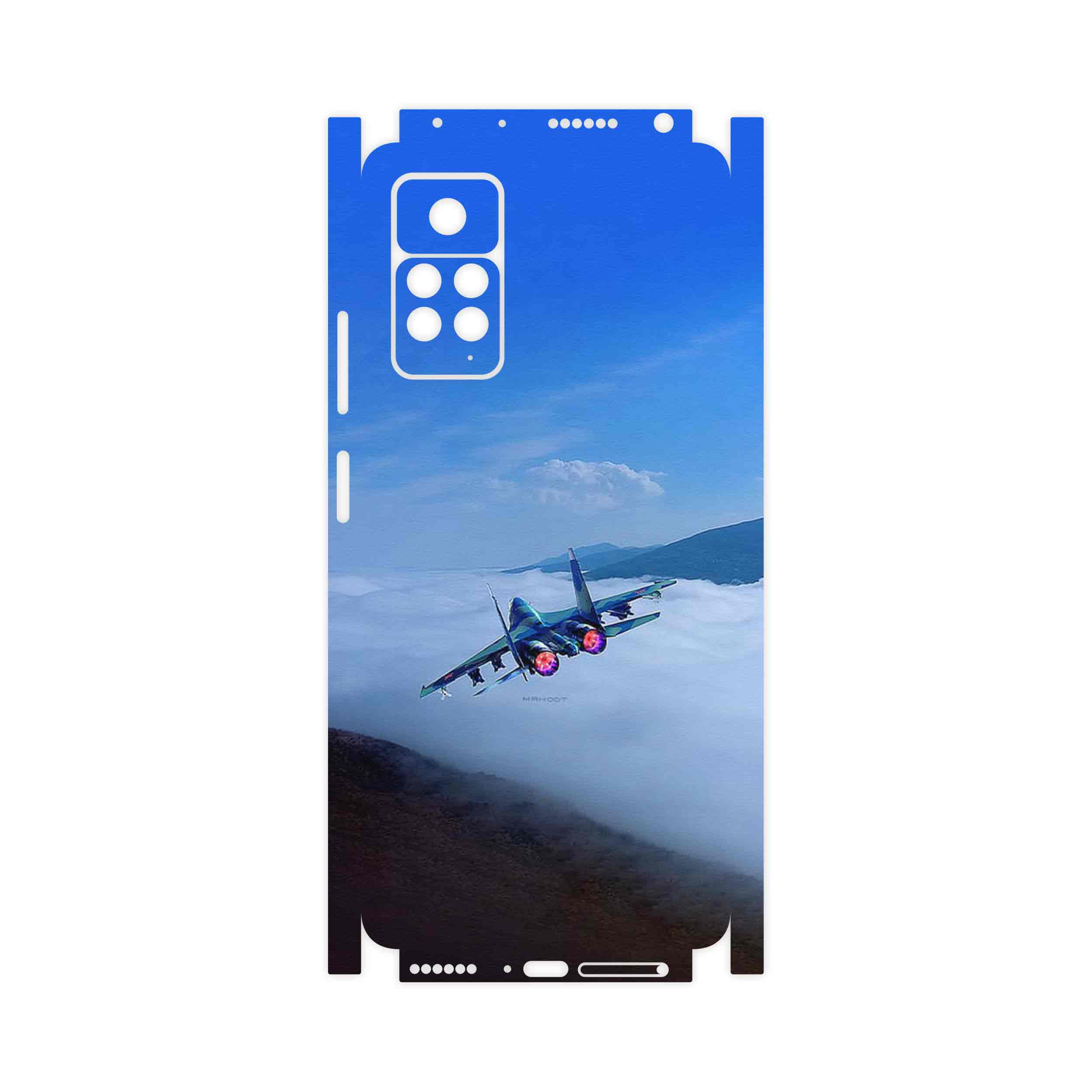 برچسب پوششی ماهوت مدل Fighter plane Su27-FullSkin مناسب برای گوشی موبایل شیائومی Redmi Note 11 Pro