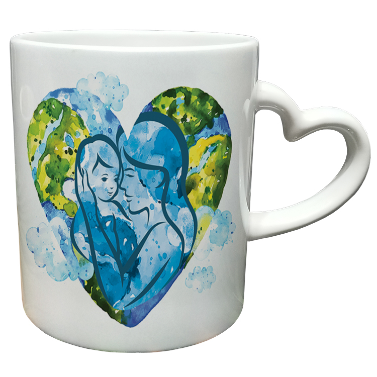 ماگ مدل دسته قلبی طرح روز مادر کد 98