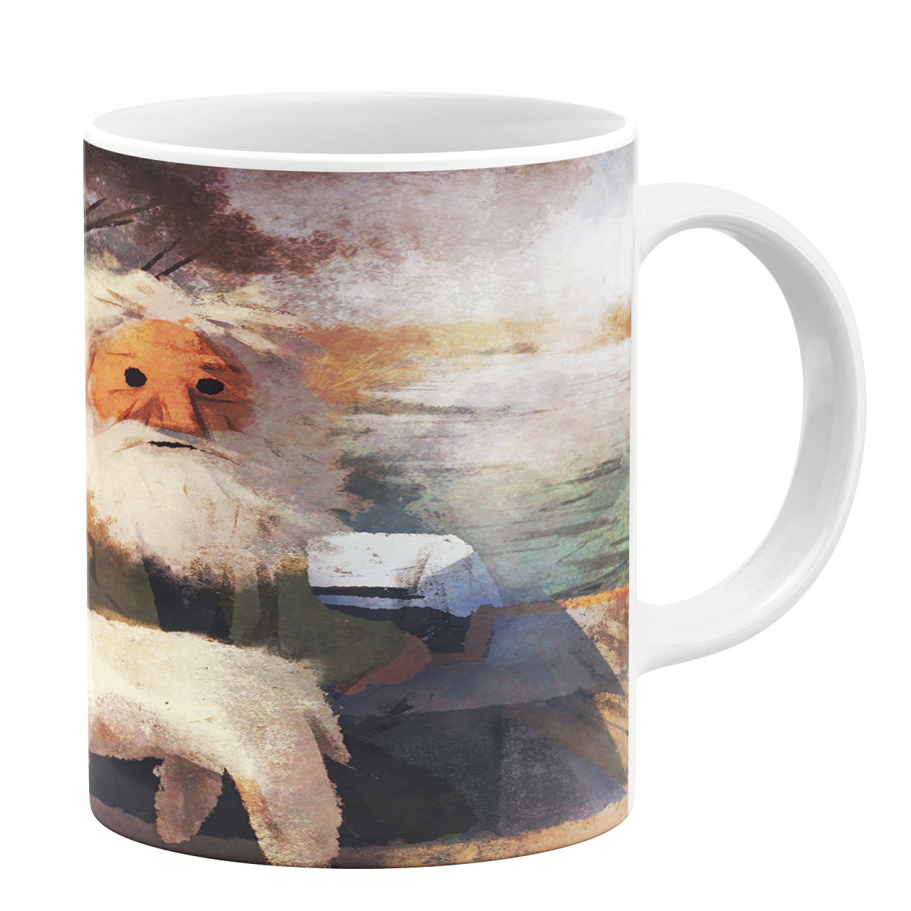 ماگ طرح پیرمرد کد 10450