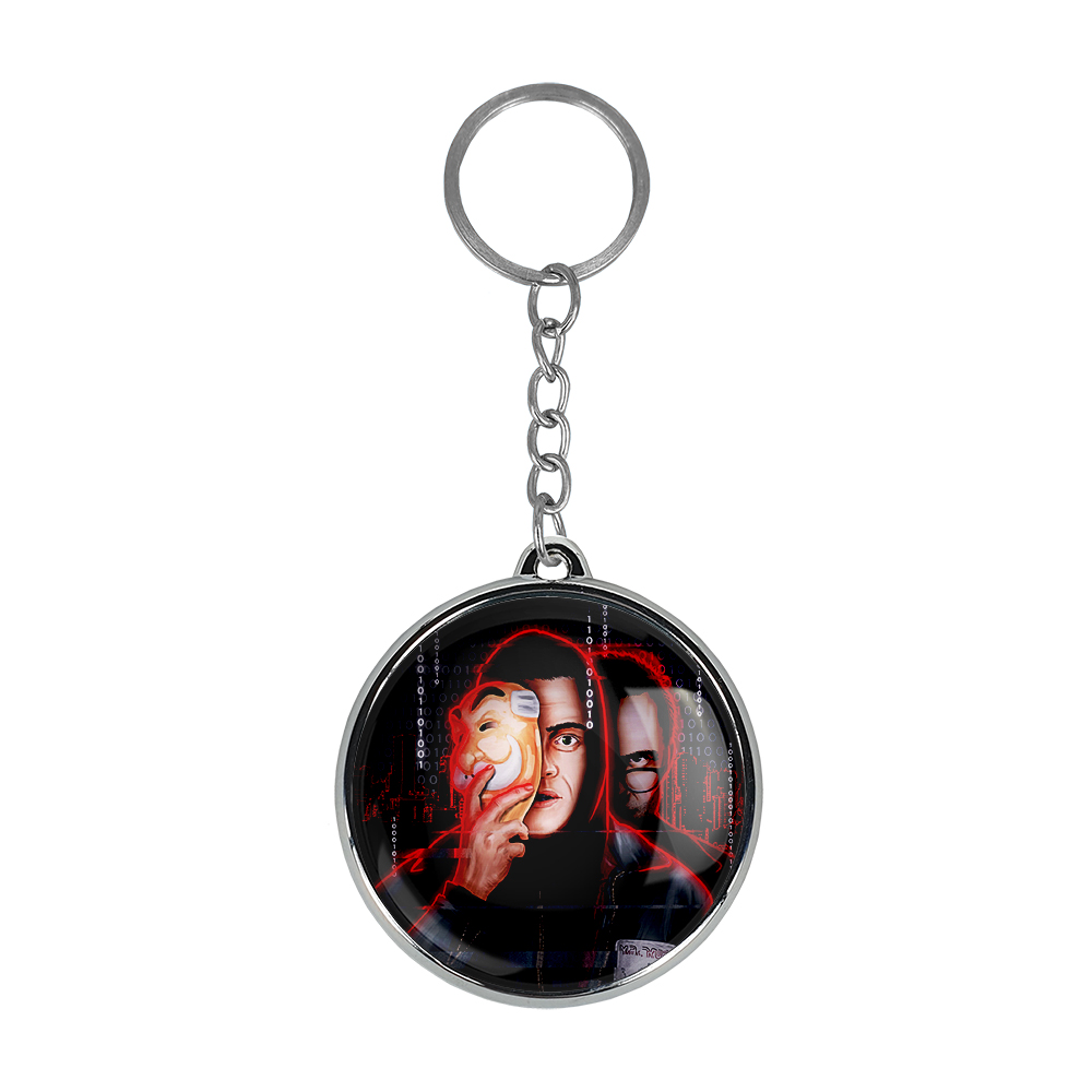 جاکلیدی خندالو طرح الیوت الدرسون سریال آقای ربات Mr.Robot مدل دوطرفه کد 1024010235