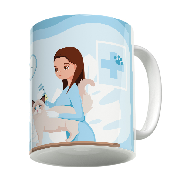 ماگ لاژید مدل شغل طرح دامپزشک