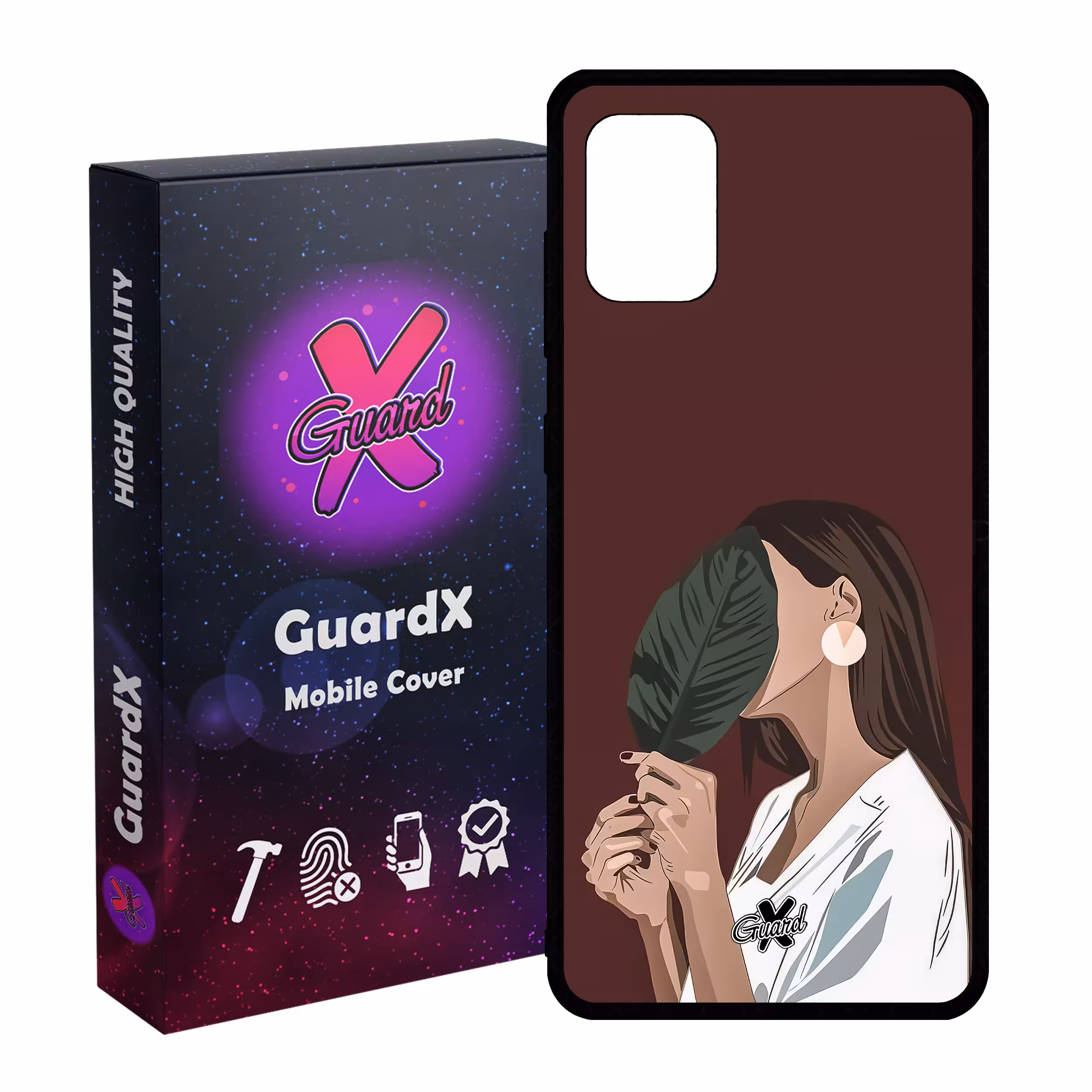 کاور گارد ایکس طرح دختر مدل Glass10476 مناسب برای گوشی موبایل سامسونگ Galaxy A71 4G