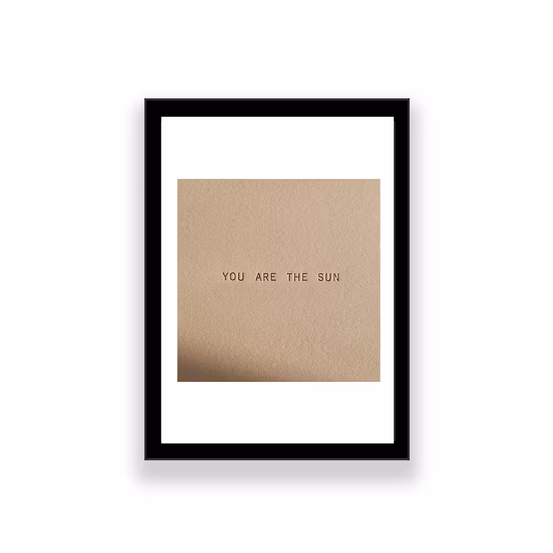 تابلو طرح انگیزشی مدل you are the sun