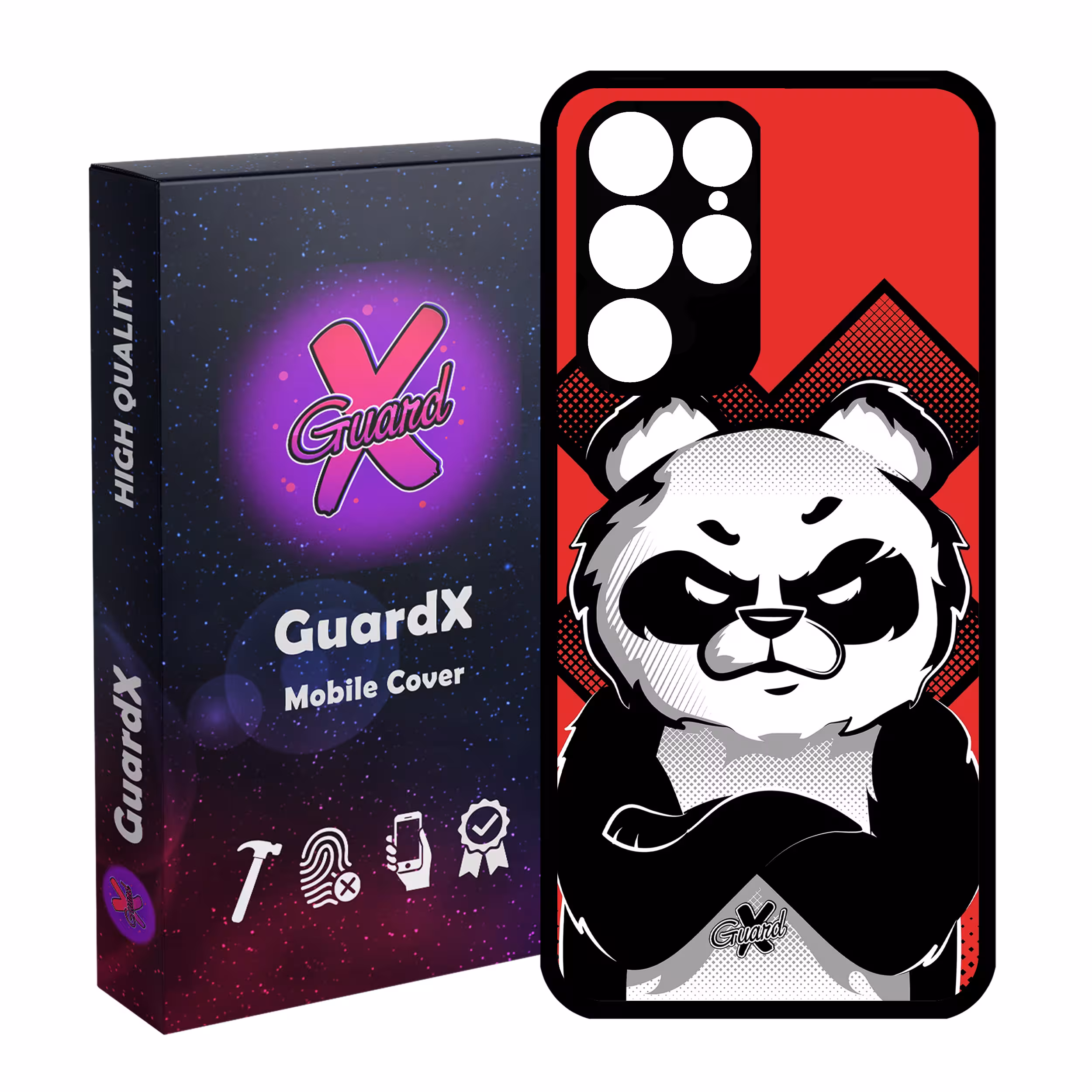 کاور گارد ایکس طرح Panda مدل Glass10301 مناسب برای گوشی موبایل سامسونگ Galaxy S22 Ultra