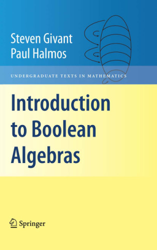 خرید و دانلود نسخه کامل کتاب Introduction to Boolean Algebras