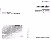 خرید و دانلود نسخه کامل کتاب Assembler von Anfang an mit Windows Programmirung