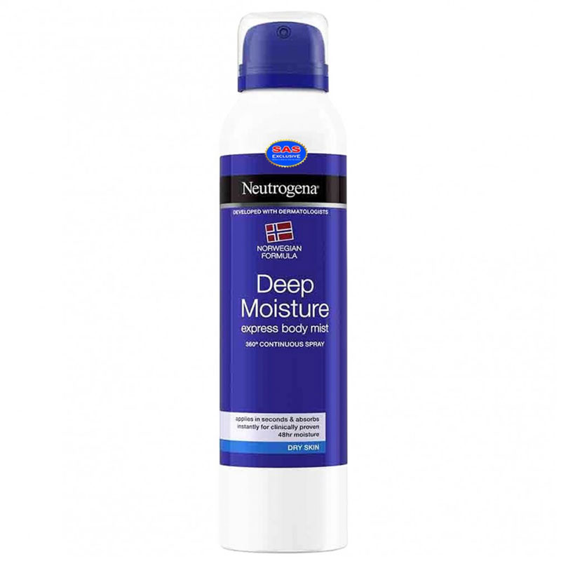 اسپری کرم مرطوب کننده دست و بدن نوتروژینا Neutrogena حجم 200 میل | فروشگاه ارس ترک