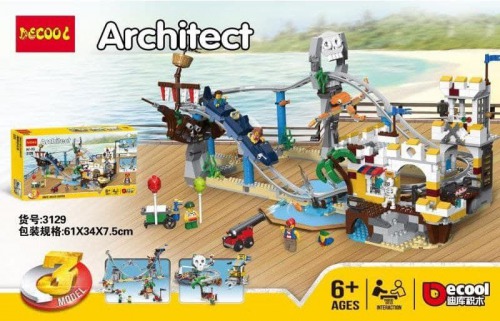 ساختنی دکول مدل آرشیتکت شهربازی  کد 3129