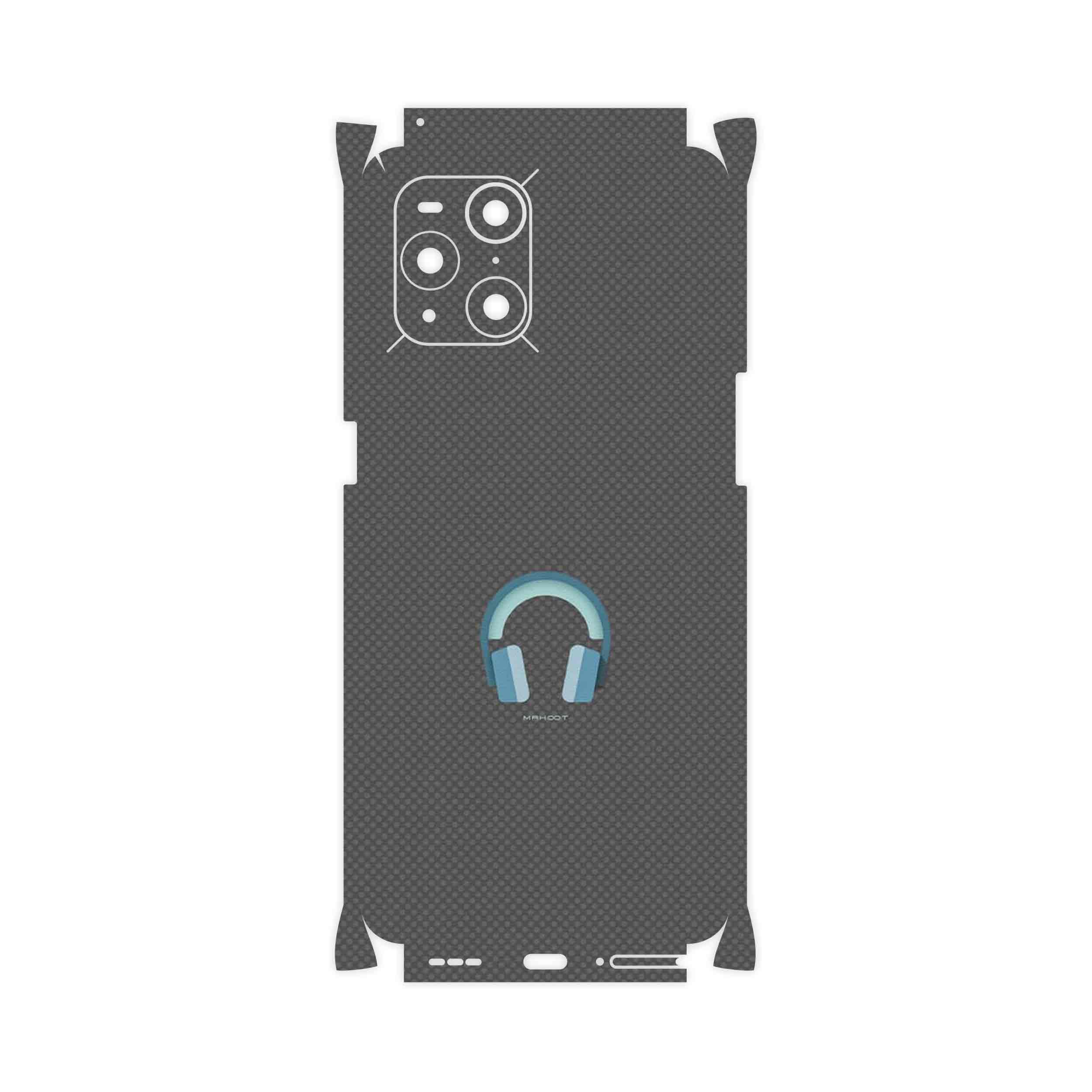 برچسب پوششی ماهوت مدل Minimal Headphone Icon-FullSkin مناسب برای گوشی موبایل اپو Find X3 Pro