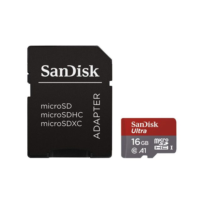 کارت حافظه 16 گیگابایتی سندیسک Sandisk Ultra microSDHC 16GB UHS-I Card with Adapter 98 MB/S