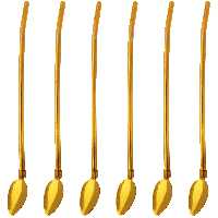 قاشق شربت خوری مدل اشرافی کد G10-TA بسته 6 عددی