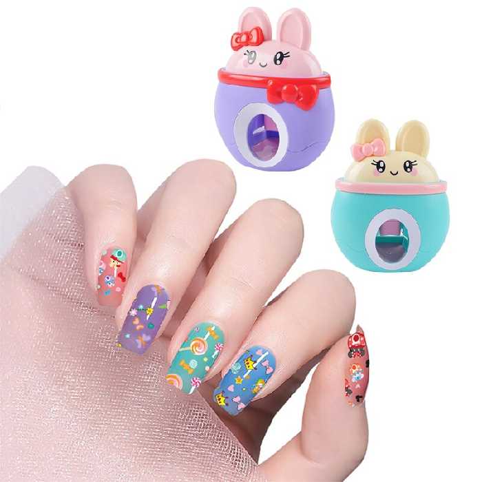 ست اسباب بازی لوازم آرایشی طرح خرگوش مدل استمپر ناخن