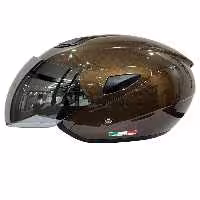 کلاه کاسکت موتورسیکلت چند رنگ XBYC 700 موتور سیکلت دوچرخه برقی نیمه شیشه ای و ایمنی اسکوتر XL قهوه Sway