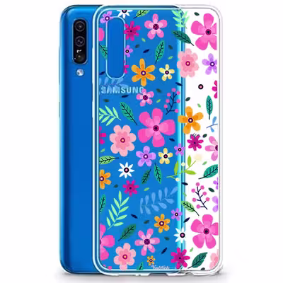 کاور طرح گل مناسب برای گوشی موبایل سامسونگ Galaxy A50