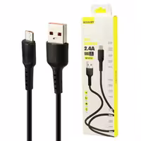 کابل میکرو یو اس بی فست شارژ Mossory M101V 2.4A 1m
