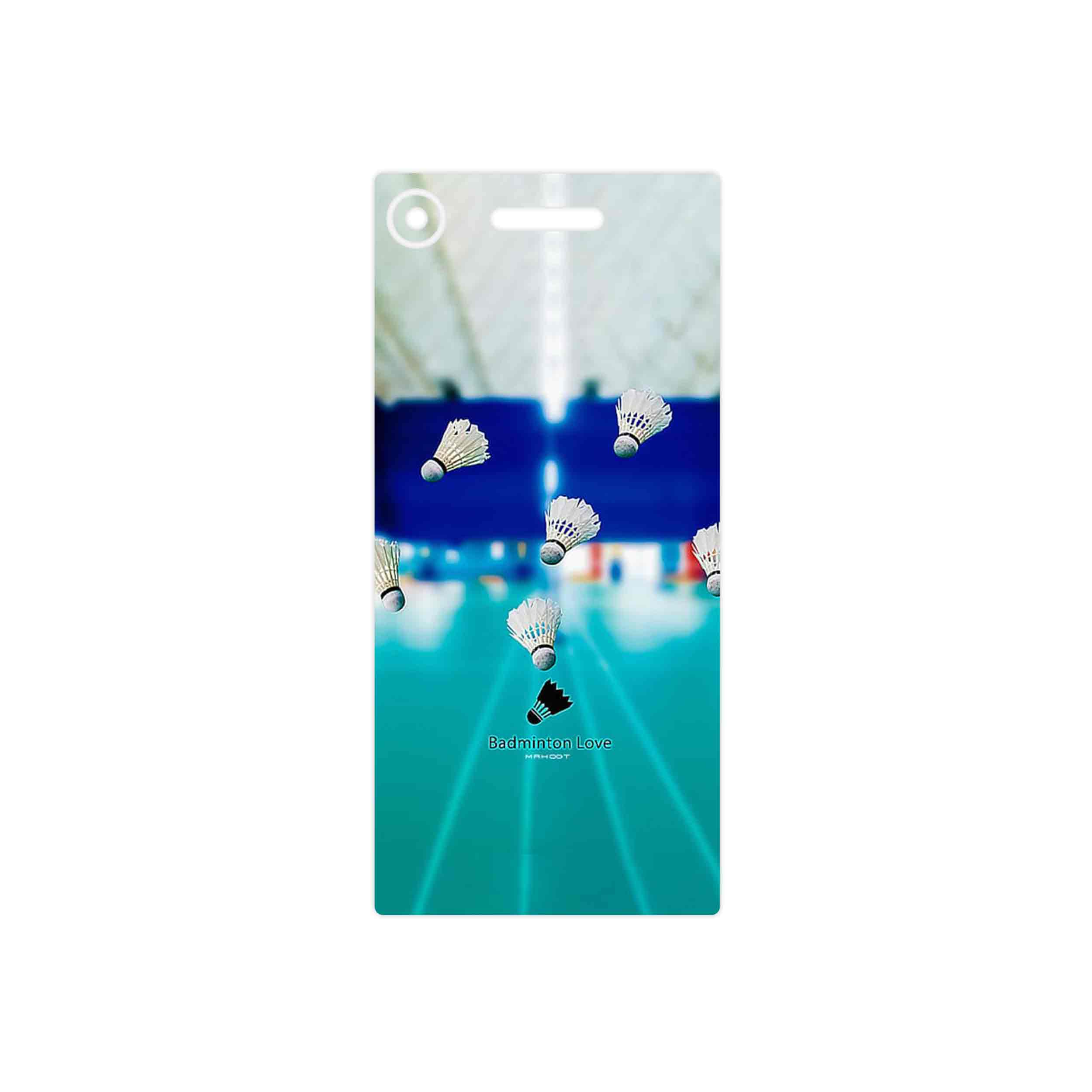 برچسب پوششی ماهوت مدل Badminton مناسب برای گوشی موبایل سونی Xperia XZ1
