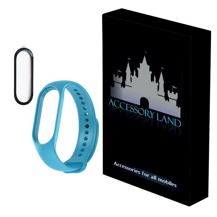 بند اکسسوری سیتی مدل 2PMB مناسب برای مچ بند هوشمند Mi Band 4 به همراه محافظ صفحه نمایش