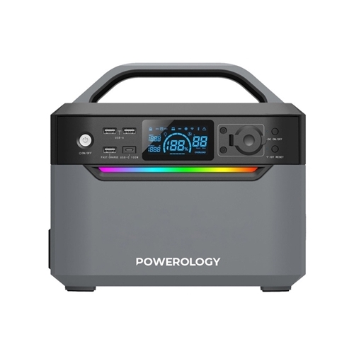 پاورژنراتور قابل حمل 600 وات پاورولوژی Powerology 120000mAh Portable Power Generator Fast Charging 384Wh 600W PPBCHA39