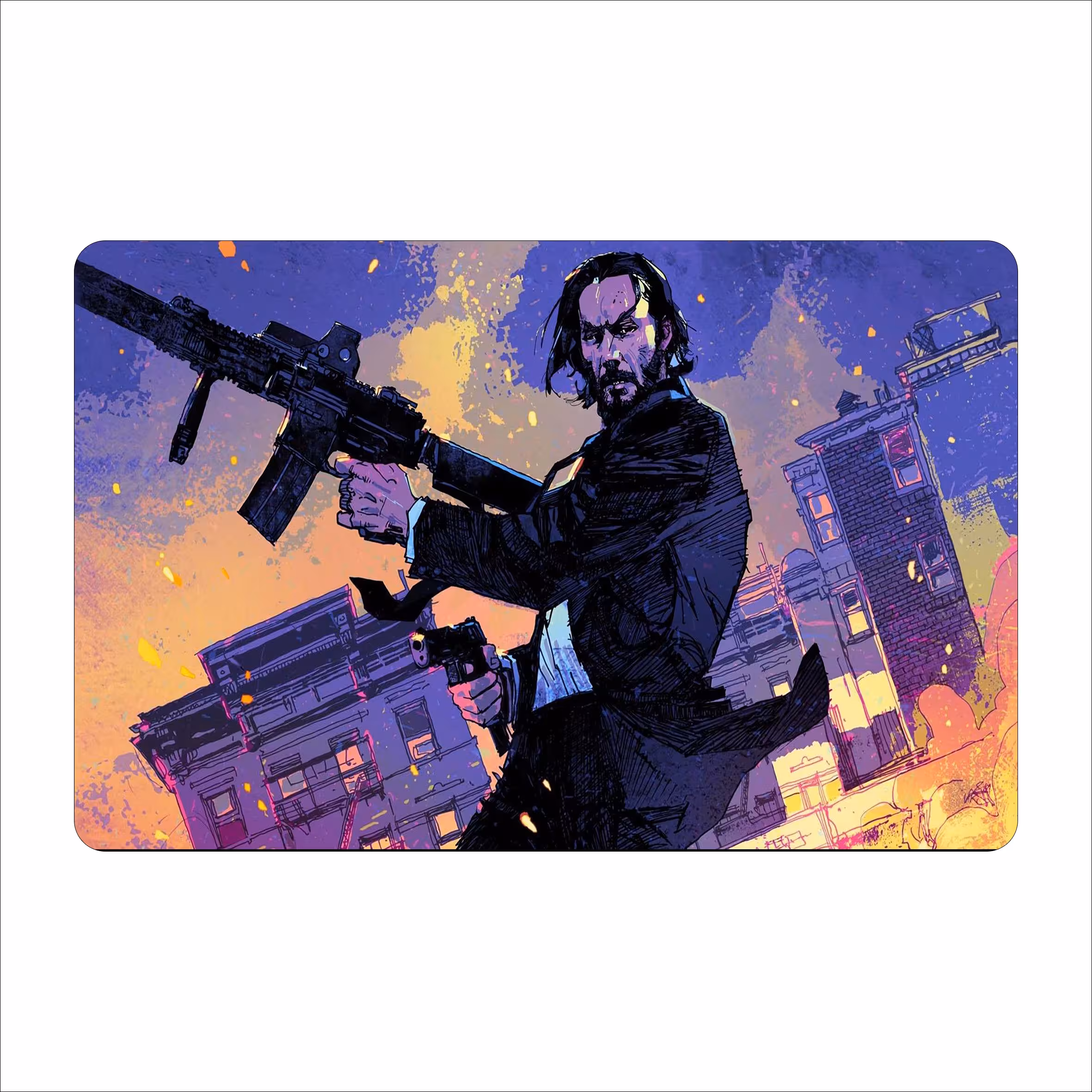 ماوس پد طرح جان ویک -john wick مدل MPB509