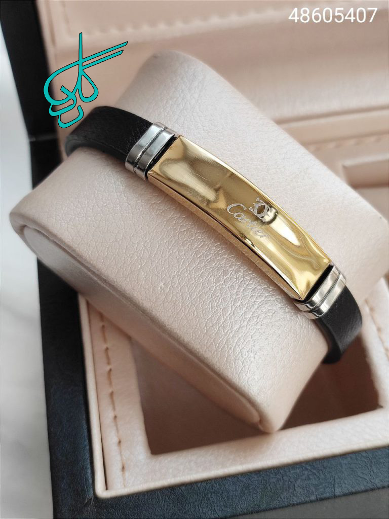 خرید دستبند چرمی طرح کارتیر کیفیت عالی کد 1215641 - ردگل