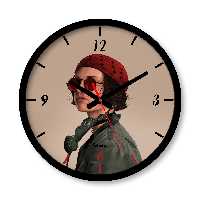 ساعت دیواری بزرگ راویتا طرح ماتیلدا کد 3625