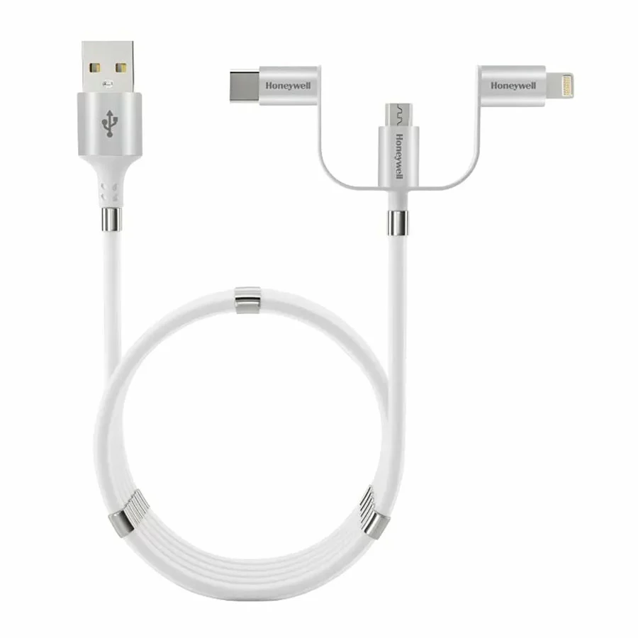 کابل 1.2 متری USB به Lightning/Micro USB/Type-C هانیول HC000041